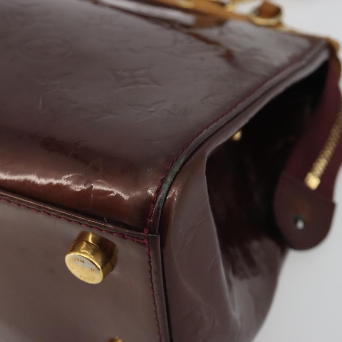 Louis Vuitton Brea Monogram Vernis, Burgundy, Patent Leather, Handbag
