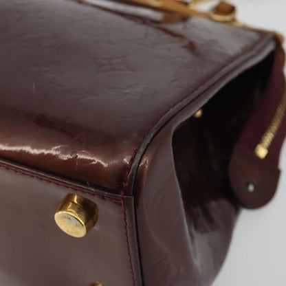 Louis Vuitton Brea Monogram Vernis, Burgundy, Patent Leather, Handbag