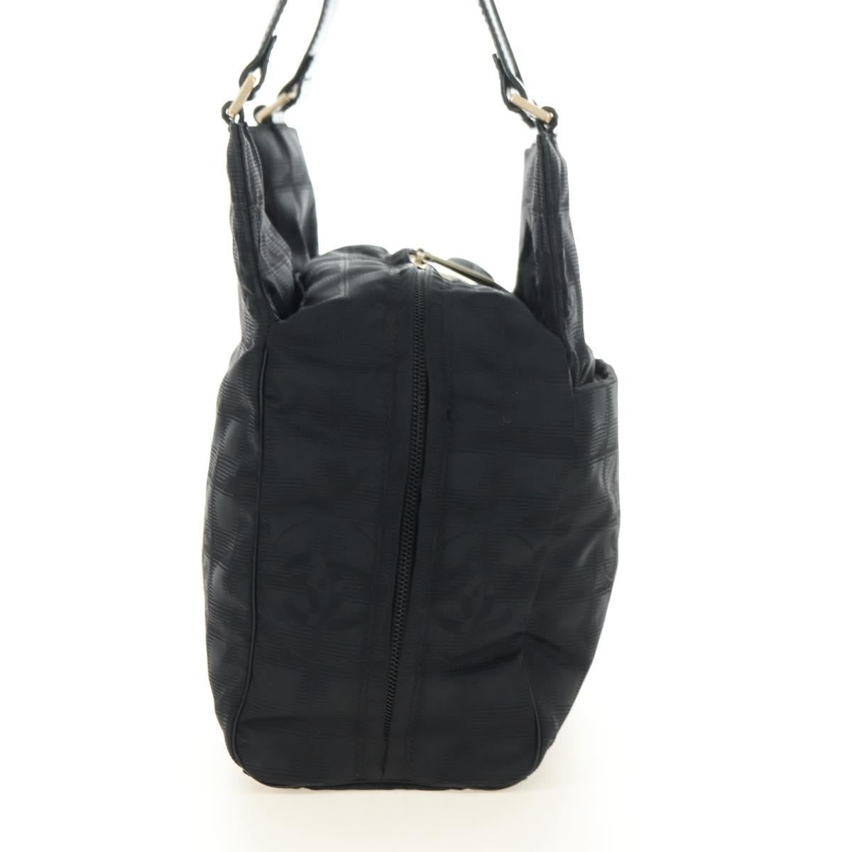 Chanel Travel Line Nylon, Black, Nylon, Tote Bag