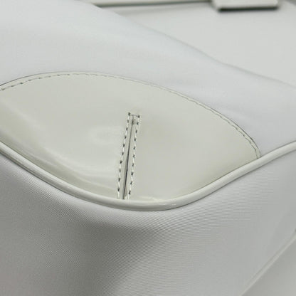 Prada Re-Edition 2004 Nylon and Leather, White, Nylon, Shoulder Bag