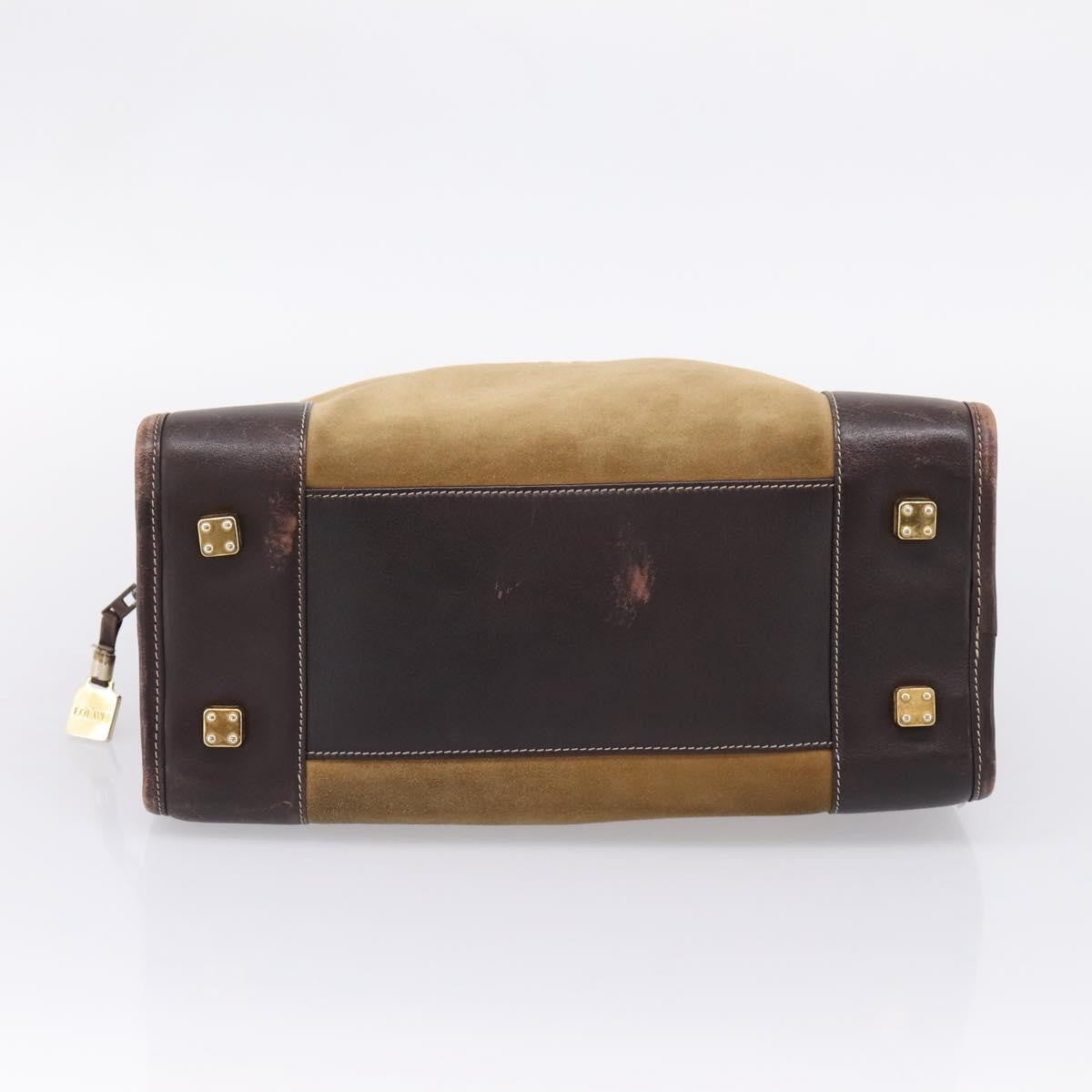 Loewe Amazona Suede, Beige, Suede, Handbag