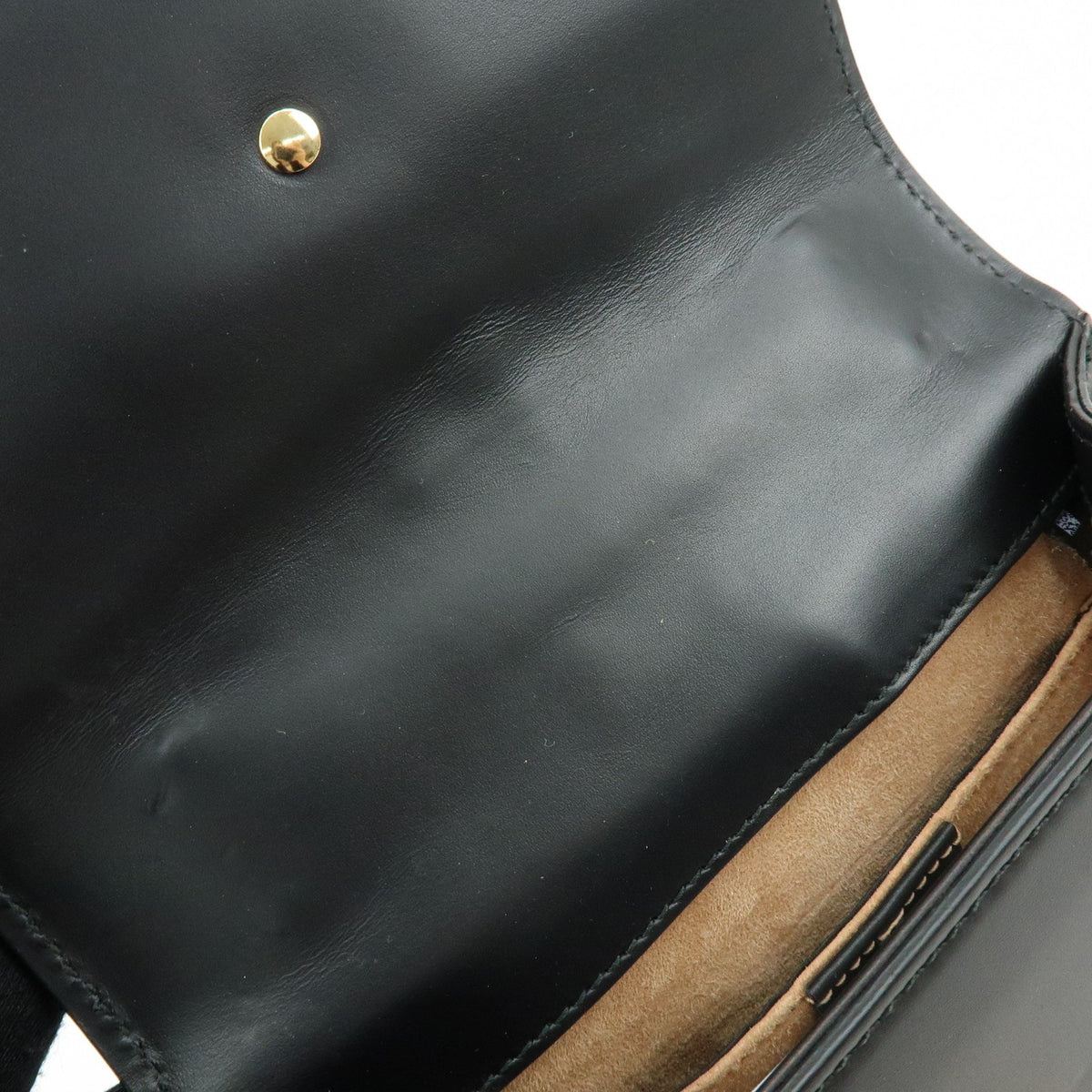 Gucci Sylvie Leather, Black, Leather, Shoulder Bag