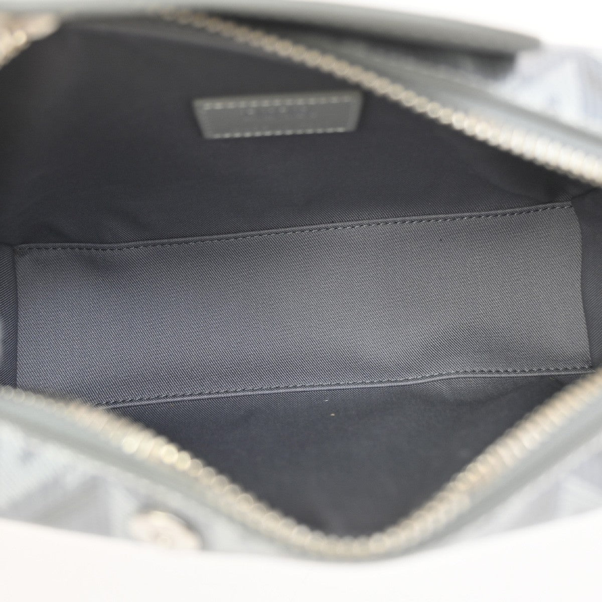 Christian Dior Lingot Messenger CD Diamond Coated Canvas, Gray, Canvas, Handbag