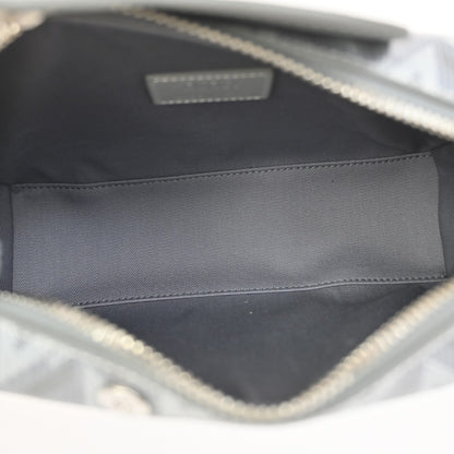 Christian Dior Lingot Messenger CD Diamond Coated Canvas, Gray, Canvas, Handbag