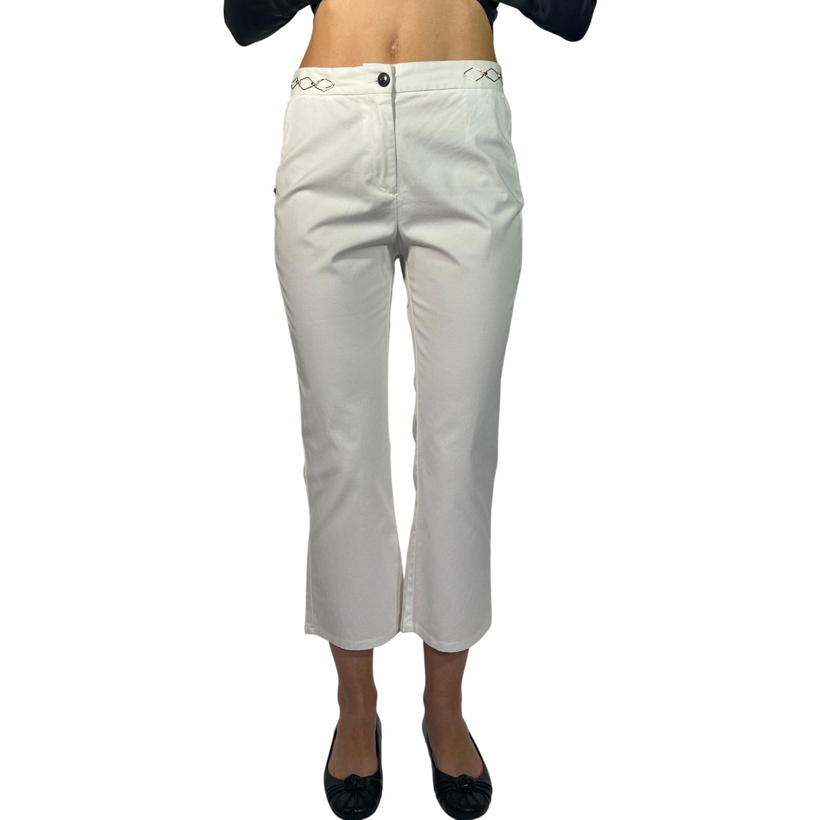 White Sand Kick Flare Pants