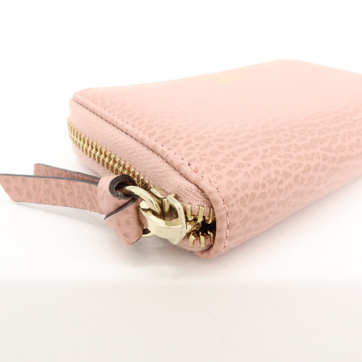 Gucci Swing Zip Around Leather, Pink, Leather, Wallet