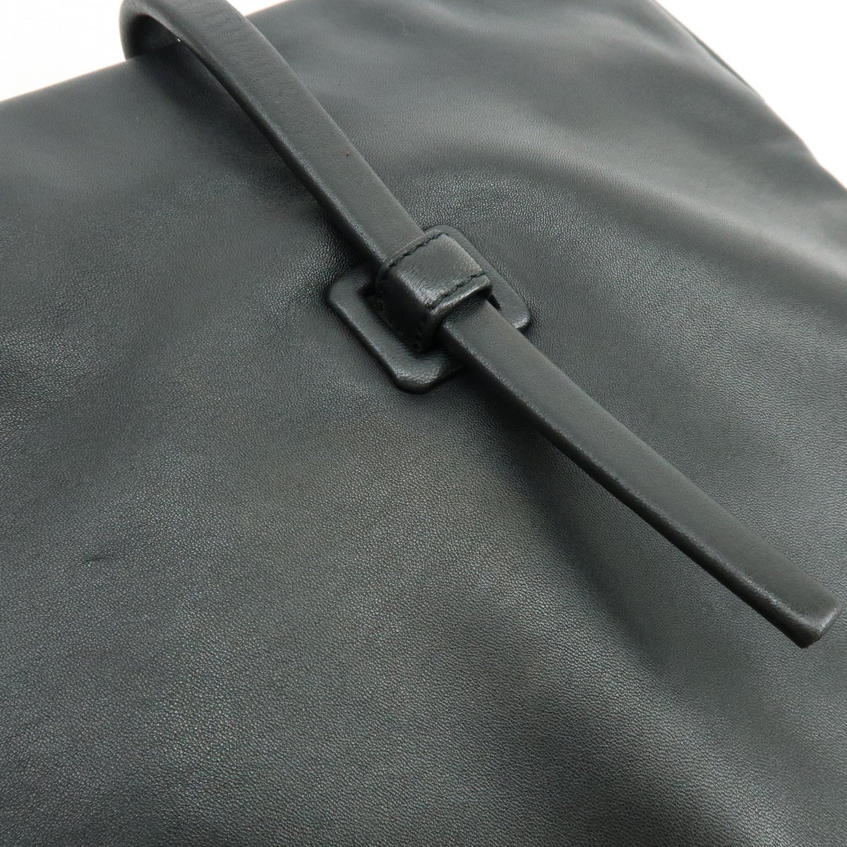 Loewe Vintage Anagram Leather, Black, Leather, Handbag
