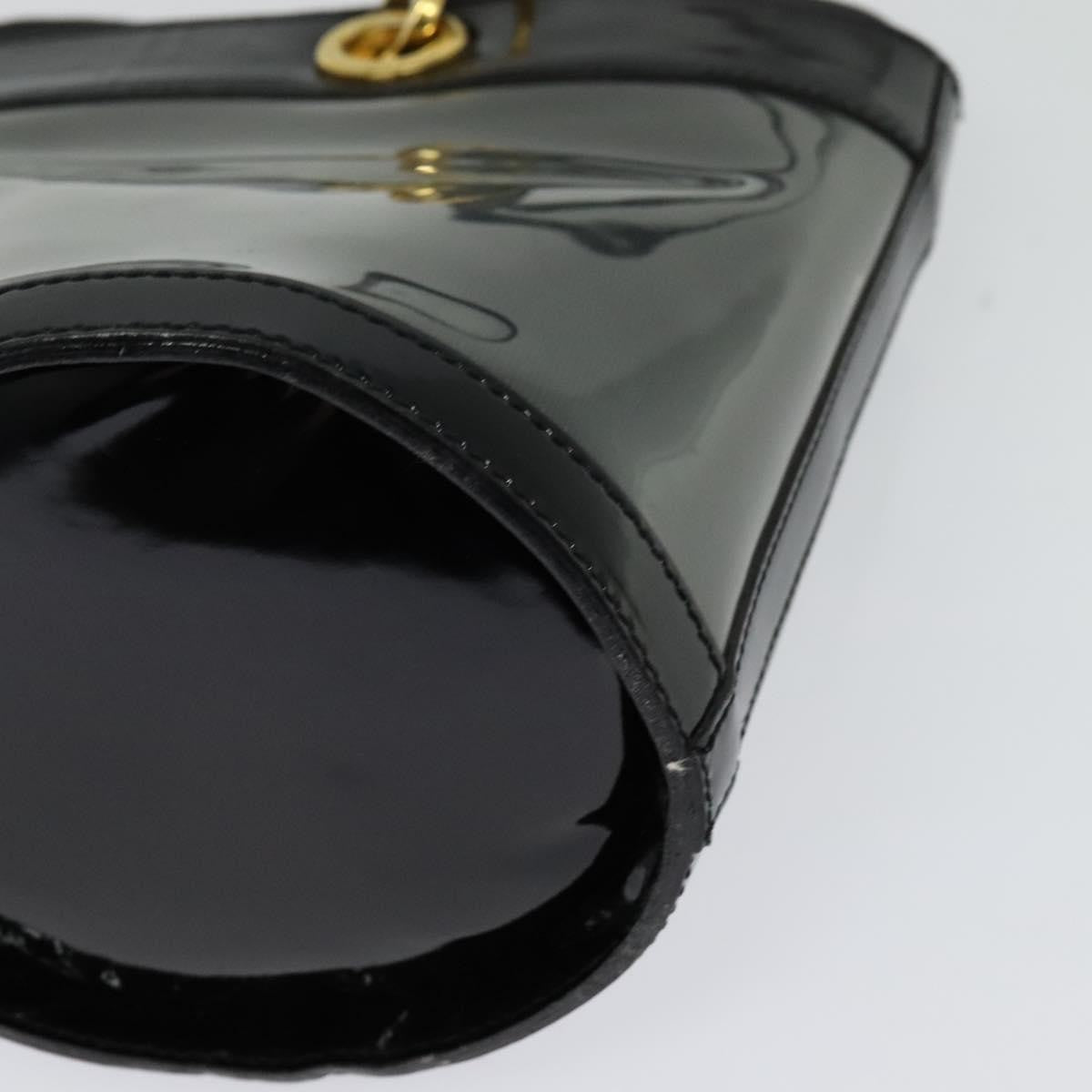 Salvatore Ferragamo Gancini Leather, Black, Leather, Shoulder Bag