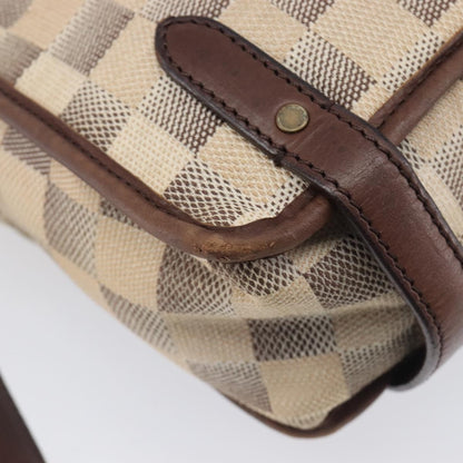 Louis Vuitton Trotteur Damier Lune, White, Canvas, Handbag
