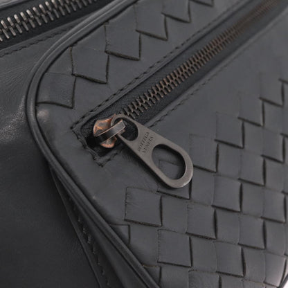 Bottega Veneta Light Waist Intrecciato Leather, Gray, Leather, Handbag