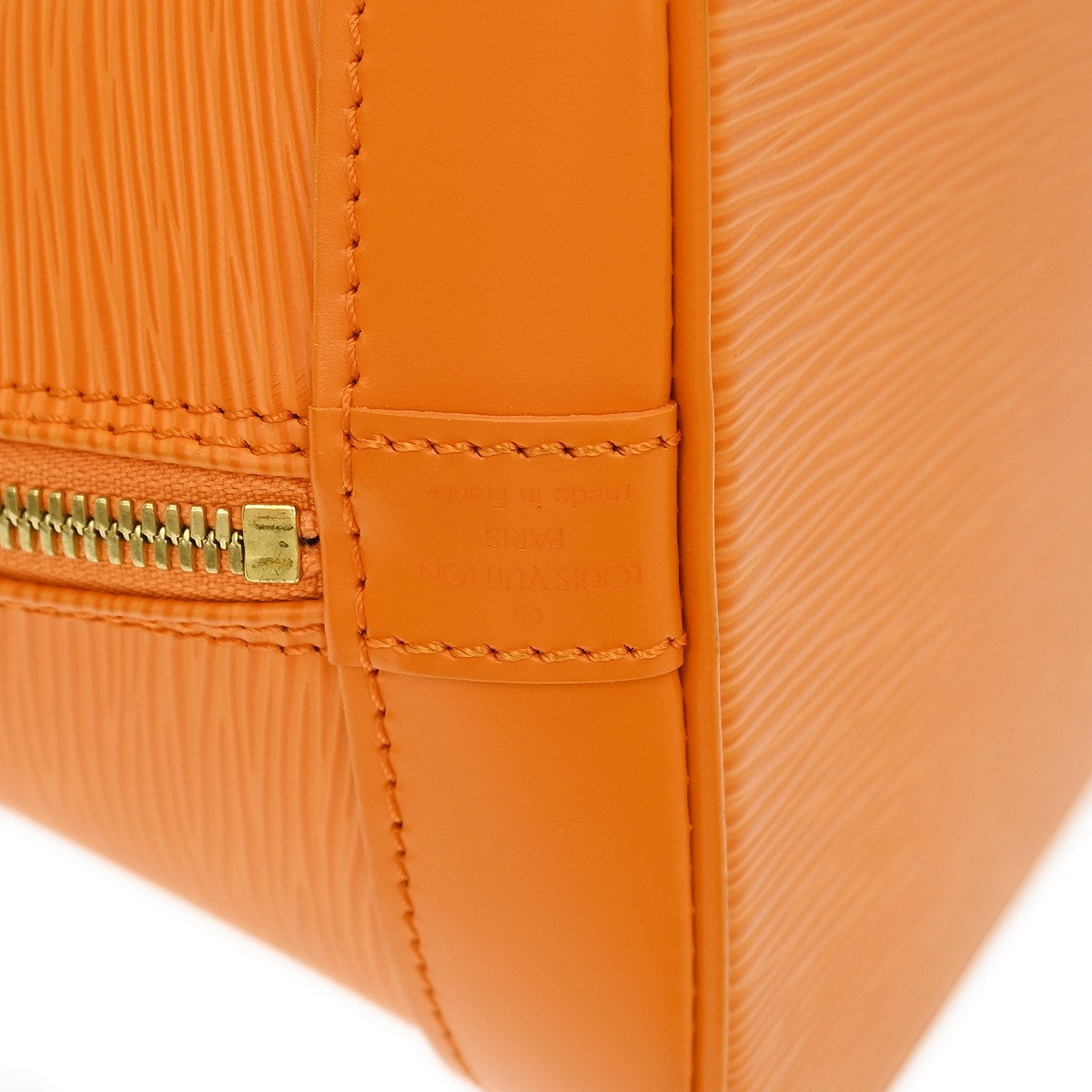 Louis Vuitton Alma Epi Leather, Orange, Leather, Handbag