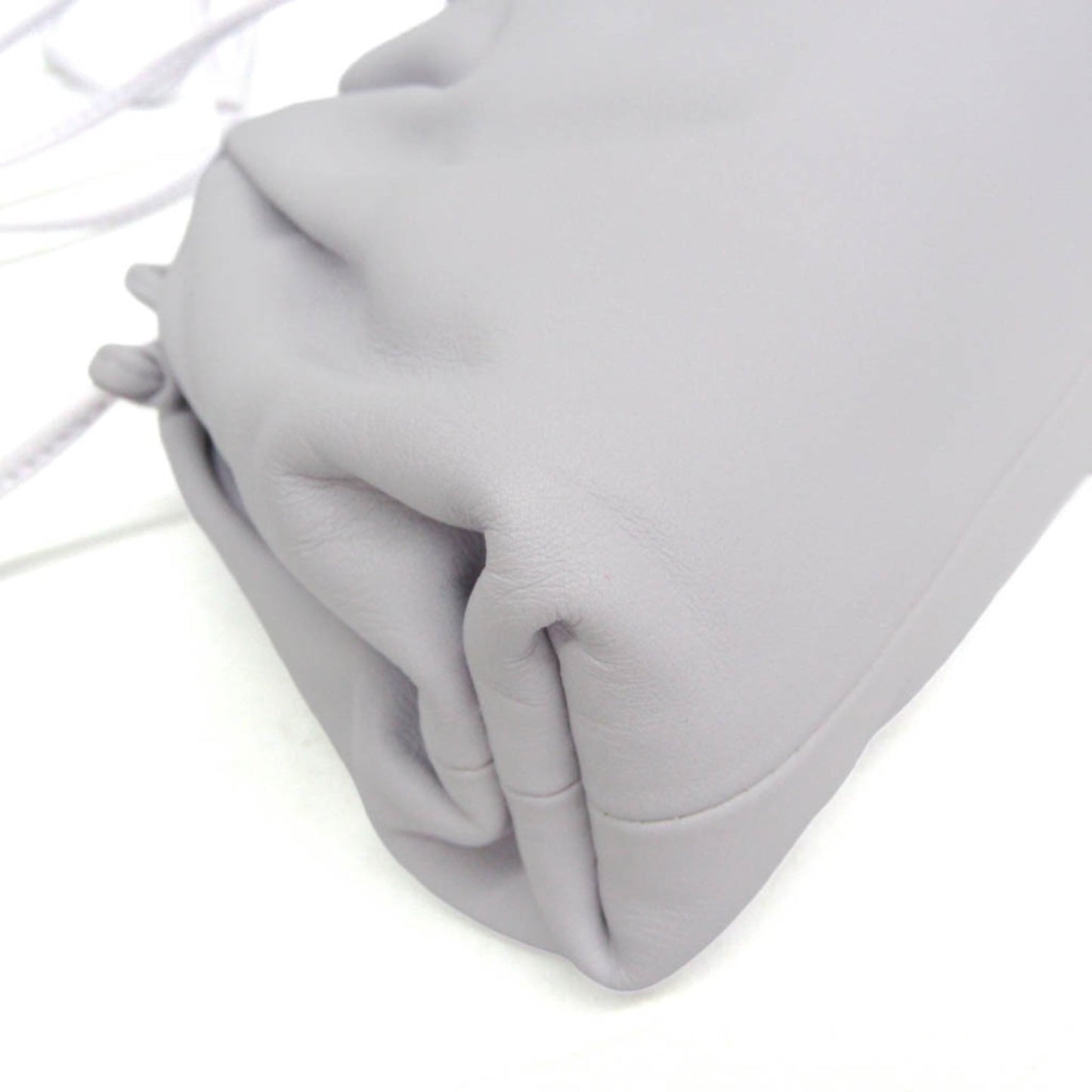 Bottega Veneta The Pouch Coin Purse Leather, White, Leather, Clutch