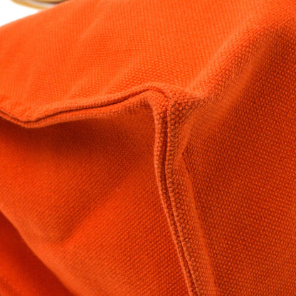 Hermes Beach Tote Cotton, Orange, Cotton, Tote Bag