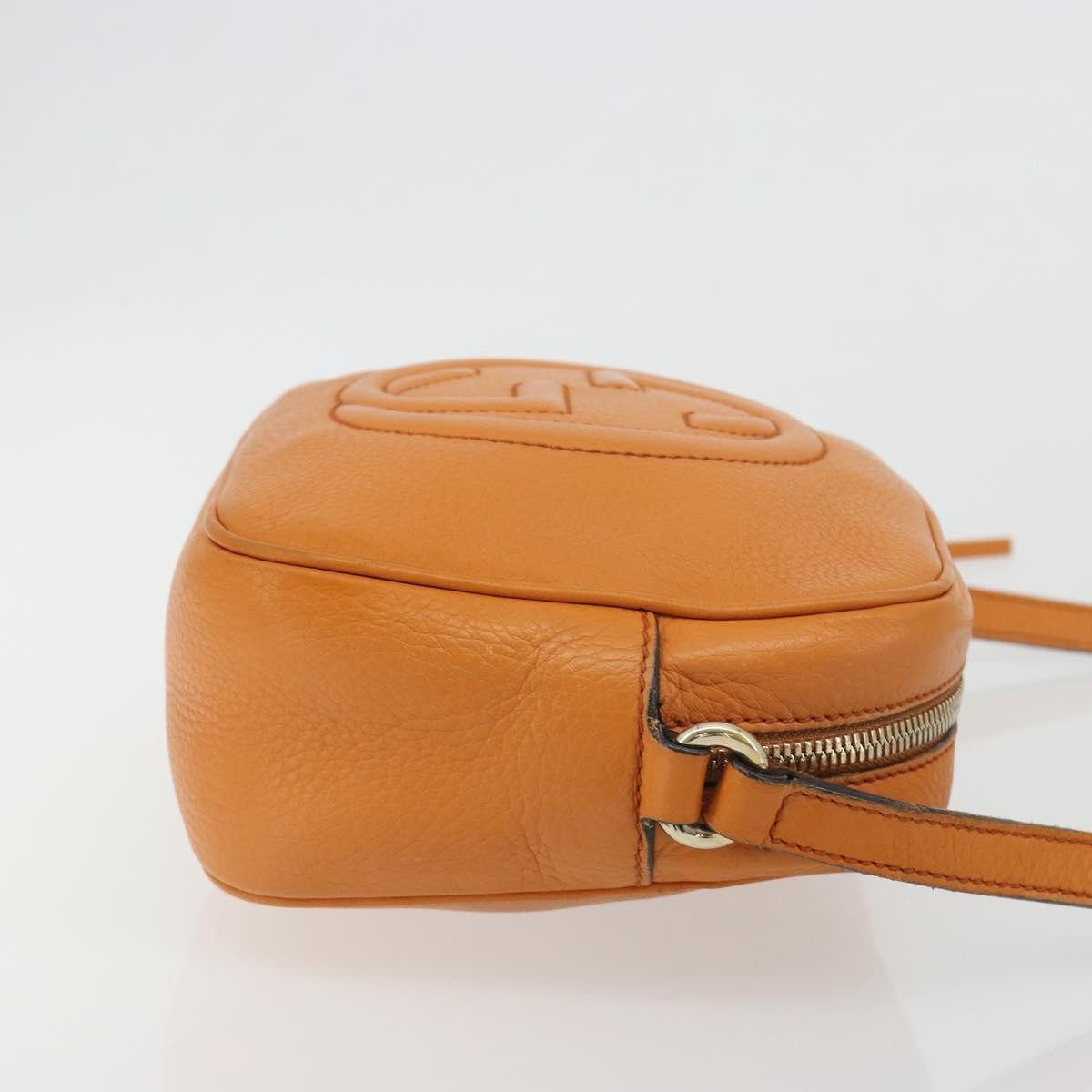 Gucci Soho Disco Leather, Orange, Leather, Shoulder Bag
