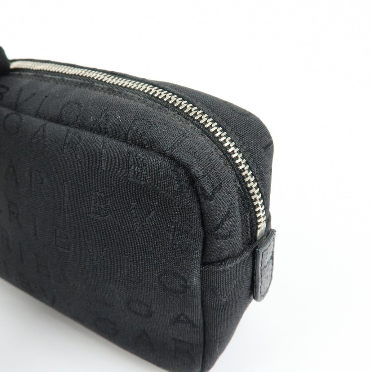 Bvlgari Pouch Canvas, Black, Canvas, Clutch