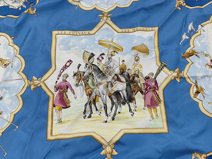 Hermes Carré 90 Silk multicolor, Blue, Silk, Scarf