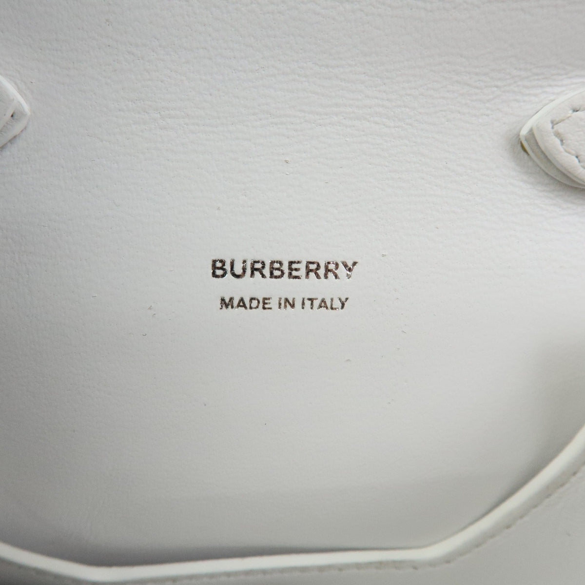 Burberry Olympia Flap Leather, White, Leather, Handbag