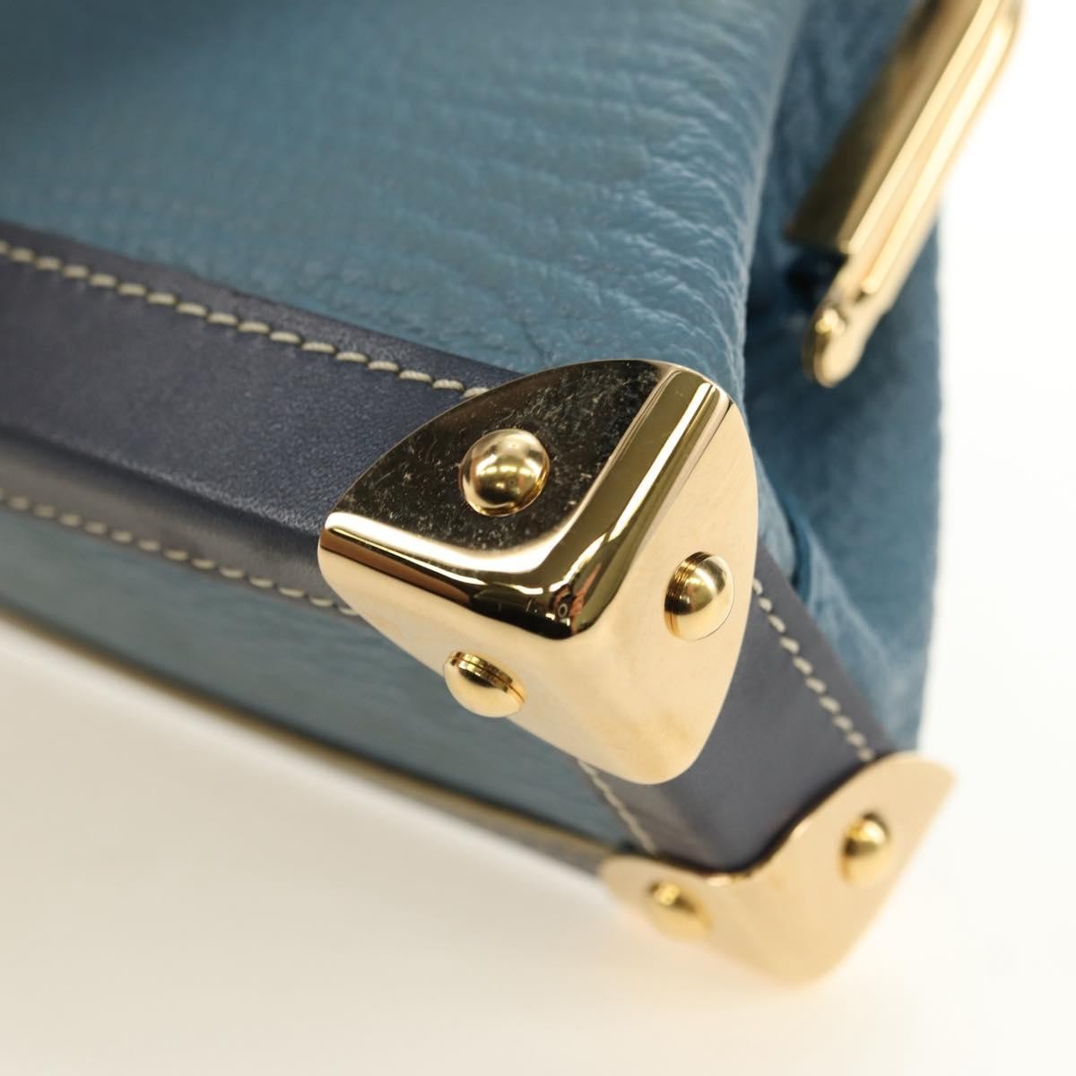 Louis Vuitton Porte-Monnaie Coin Purse Leather, Blue, Leather, Card Holder