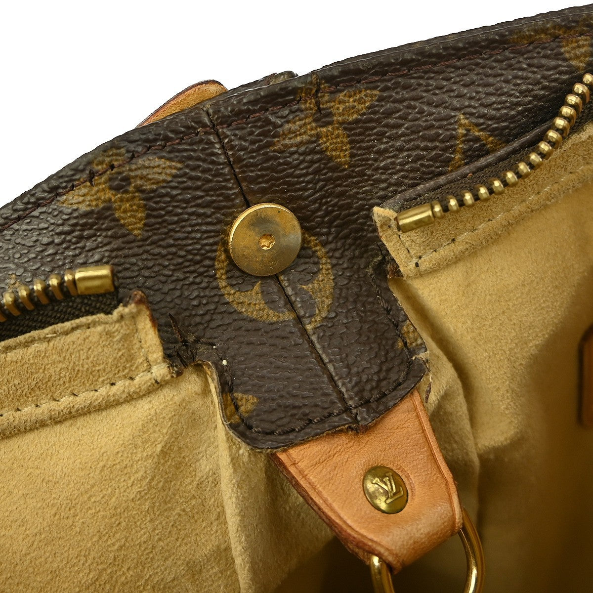 Louis Vuitton Looping Monogram Canvas, Brown, Canvas, Handbag