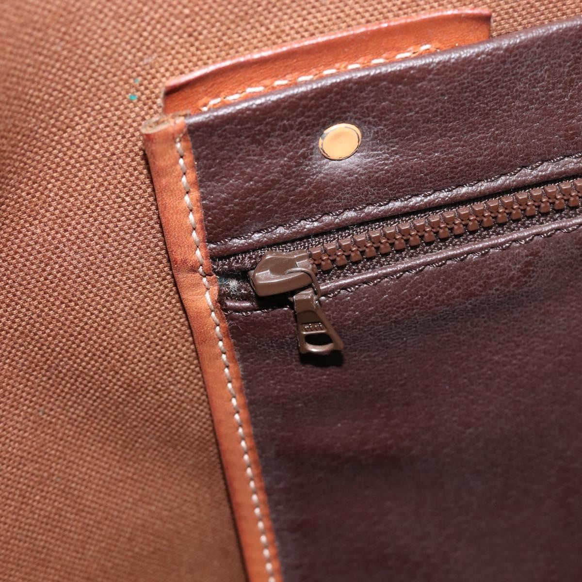 Celine Macadam Canvas and Leather, Brown, Canvas, Tote Bag