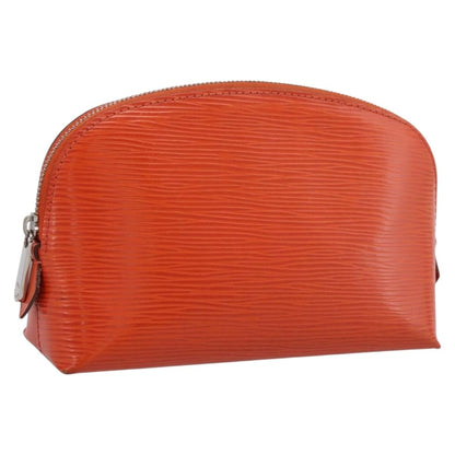 Louis Vuitton Cosmetic Epi Leather, Orange, Leather, Clutch