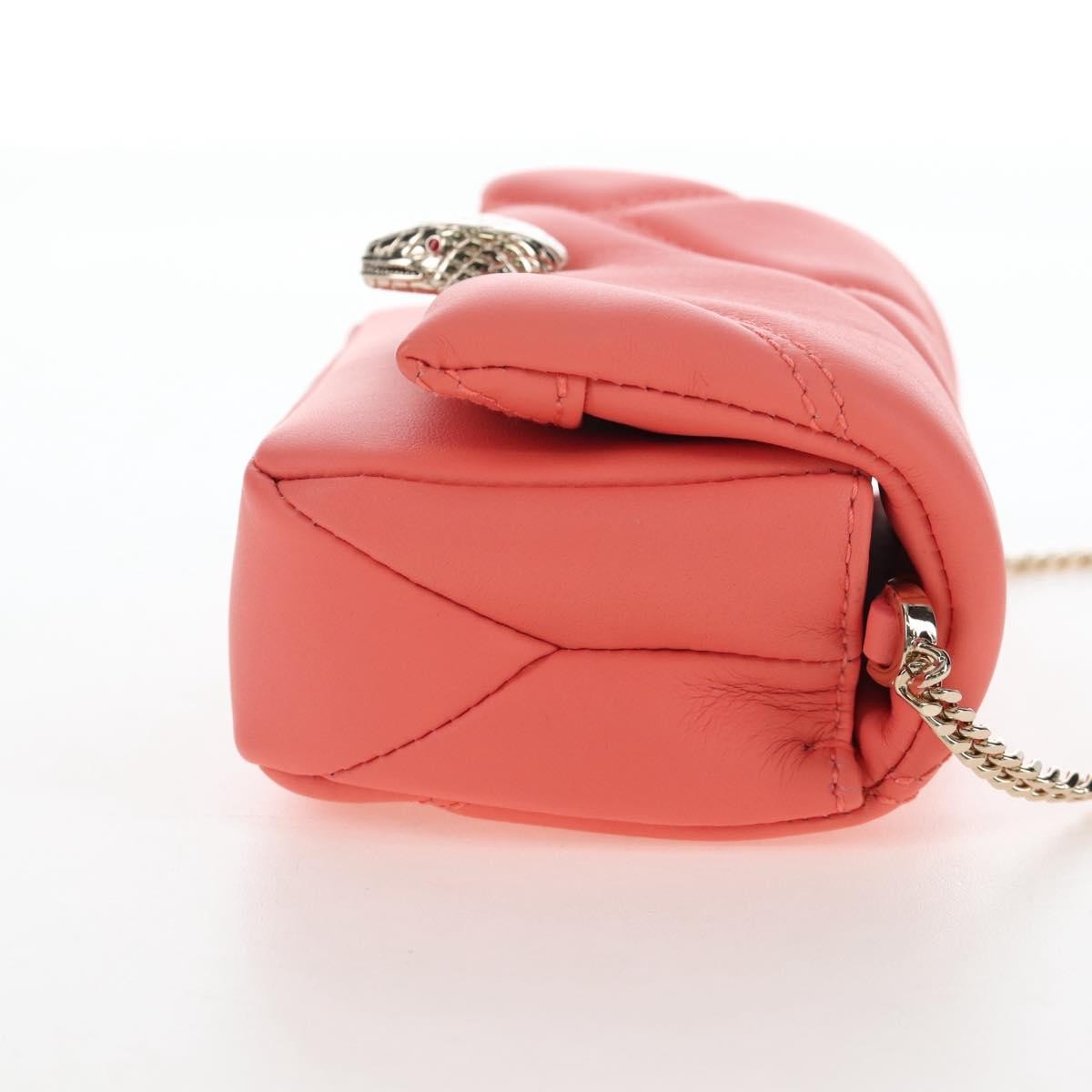 Bvlgari Serpenti Cabochon Diagonal Quilted Leather, Pink, Leather, Shoulder Bag