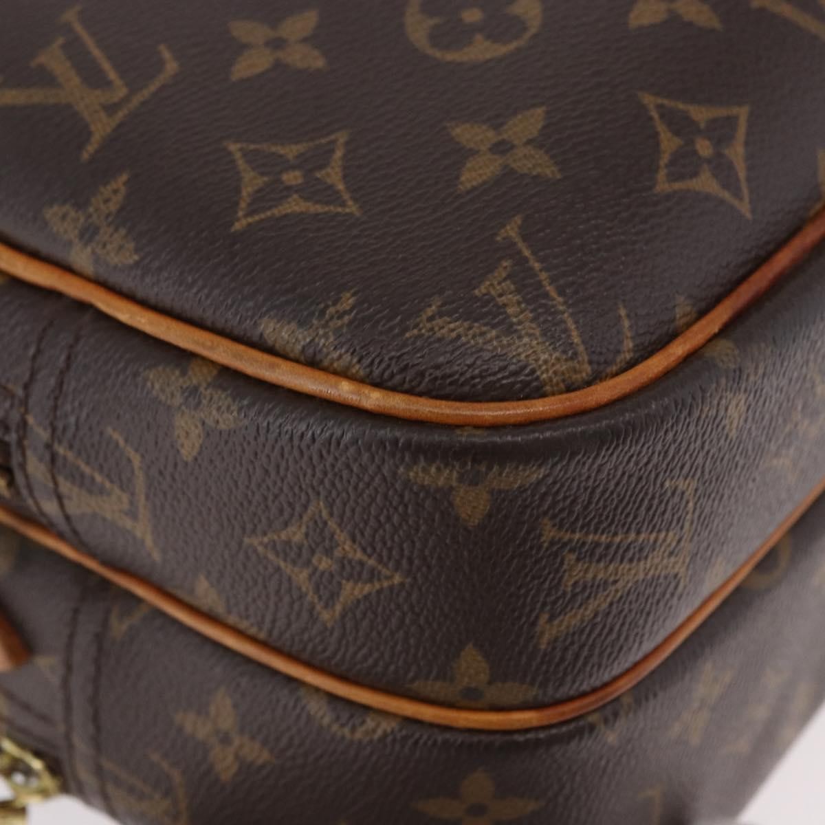 Louis Vuitton Reporter Monogram, Brown, Canvas, Shoulder Bag