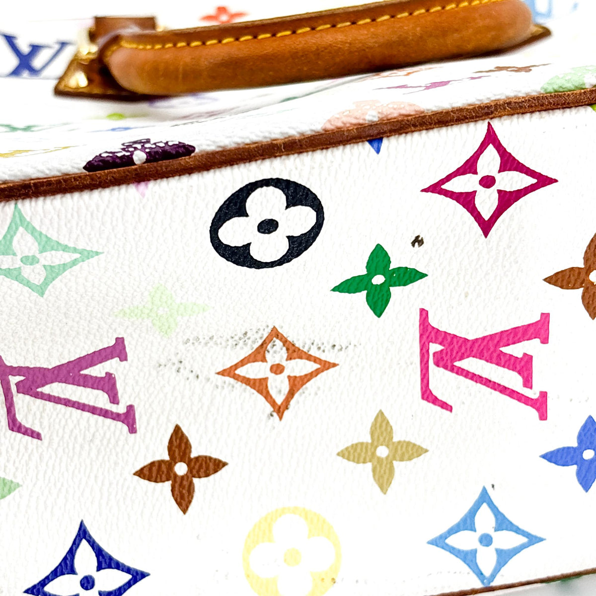 Louis Vuitton Trouville Monogram Multicolor, White, Canvas, Handbag