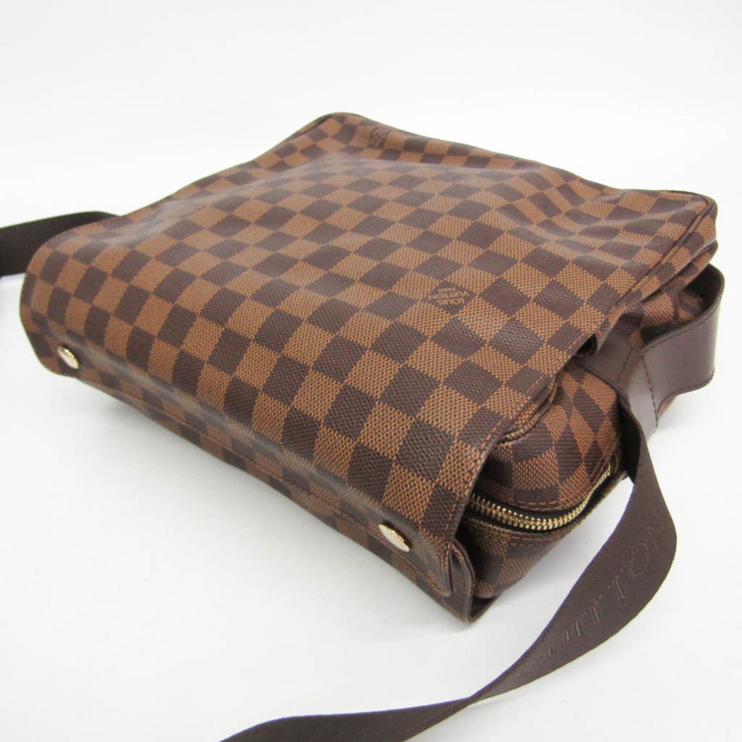 Louis Vuitton Naviglio Damier, Brown, Canvas, Shoulder Bag