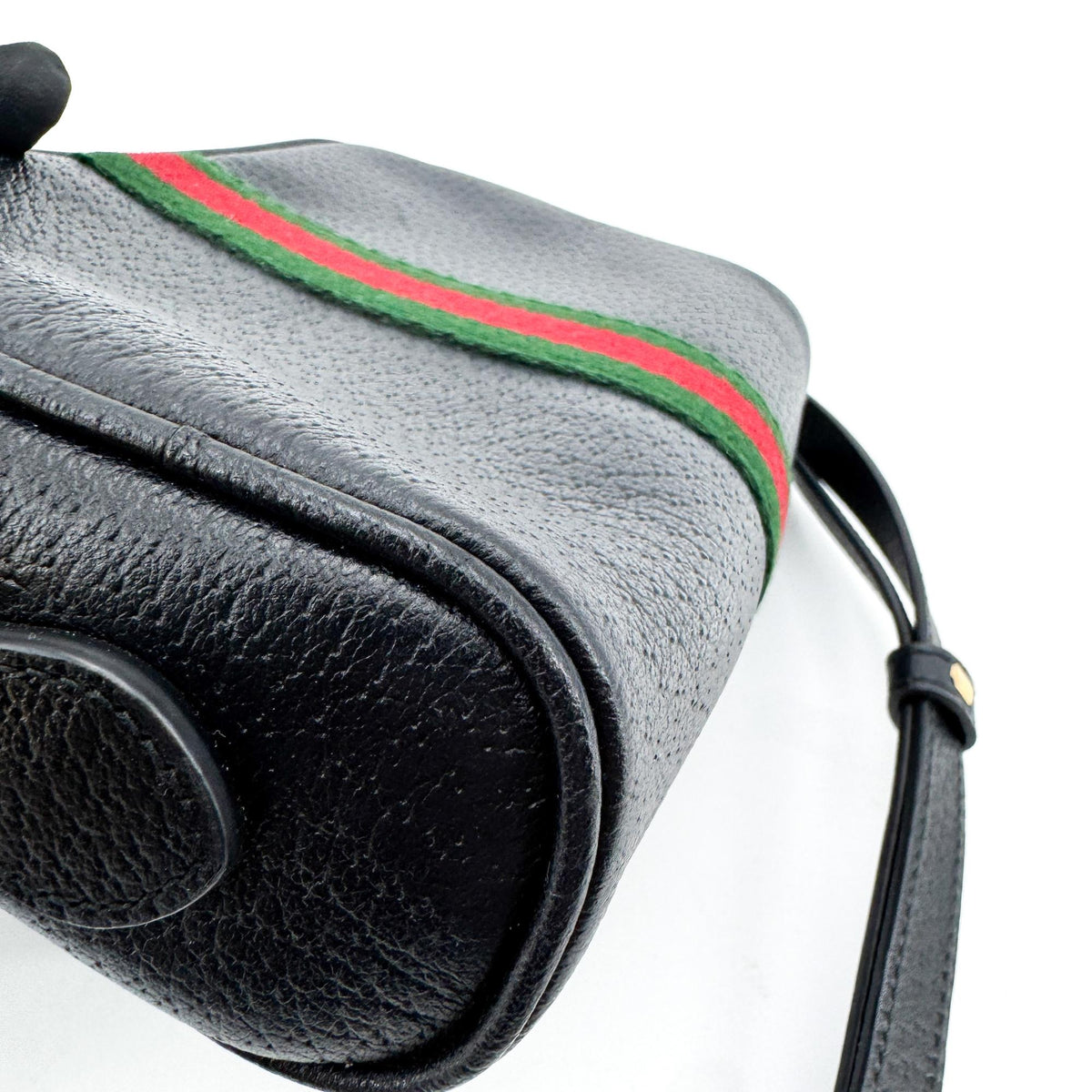 Gucci Ophidia Leather, Black, Leather, Shoulder Bag