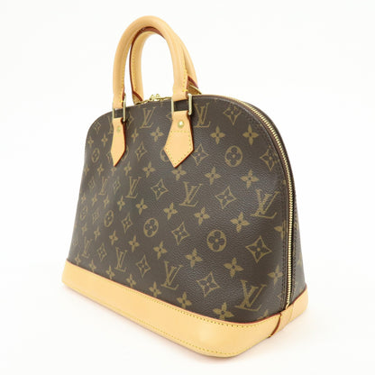 Louis Vuitton Alma Monogram Canvas, Brown, Canvas, Handbag
