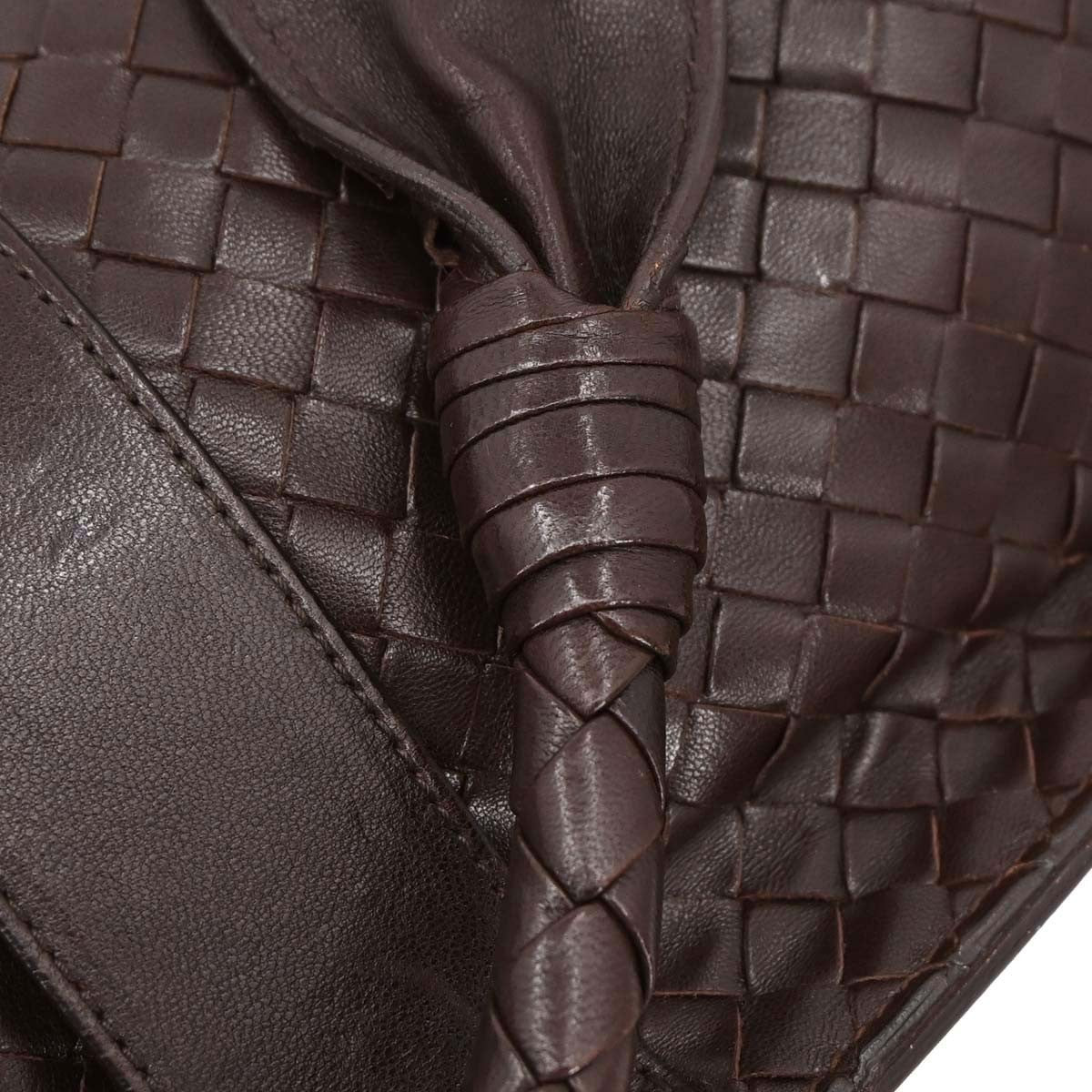 Bottega Veneta Top Flap Hobo Intrecciato Nappa, Brown, Leather, Handbag
