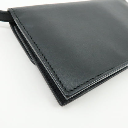 Gucci Interlocking Wallet on Chain Leather, Black, Leather, Crossbody Bag