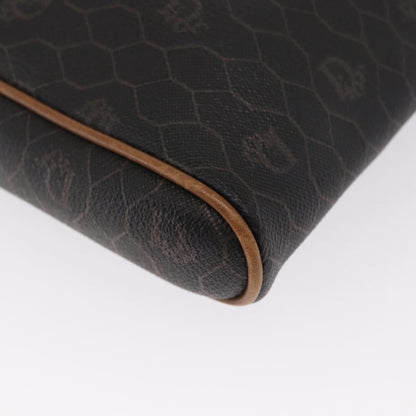 Christian Dior Vintage Honeycomb Canvas and Leather, Black, Canvas, Shoulder Bag