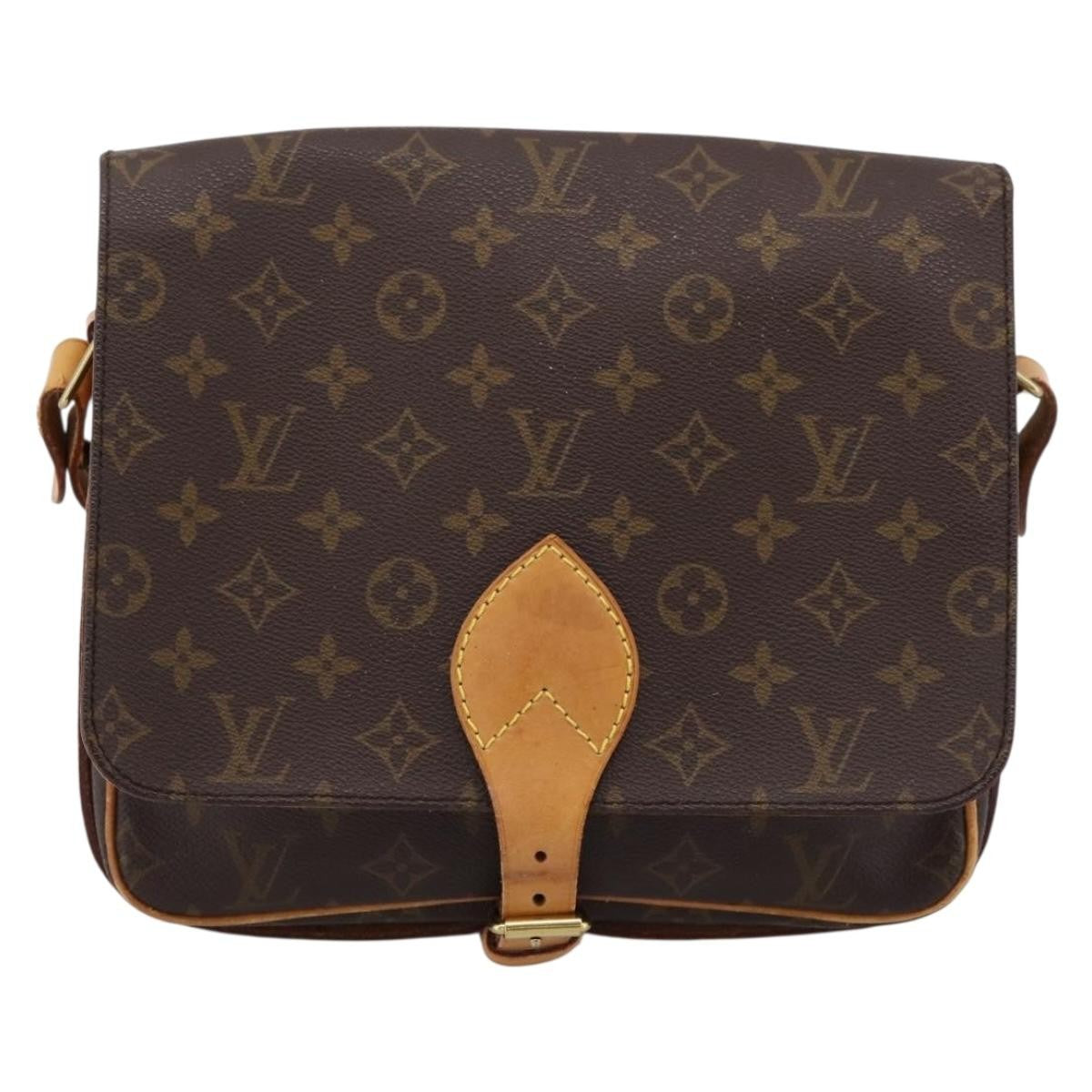 Louis Vuitton Cartouchiere Monogram, Brown, Canvas, Shoulder Bag