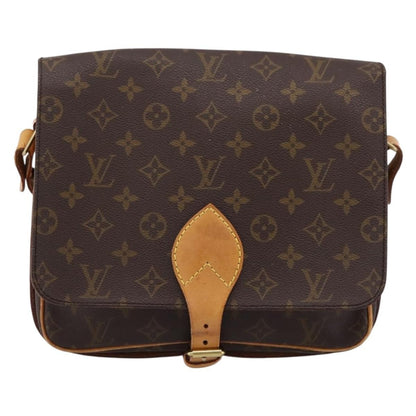 Louis Vuitton Cartouchiere Monogram, Brown, Canvas, Shoulder Bag