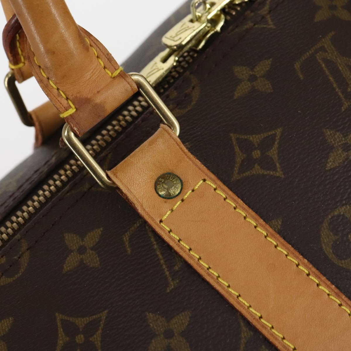 Louis Vuitton Keepall Bag Monogram Canvas, BROWN, CANVAS, Travel bag