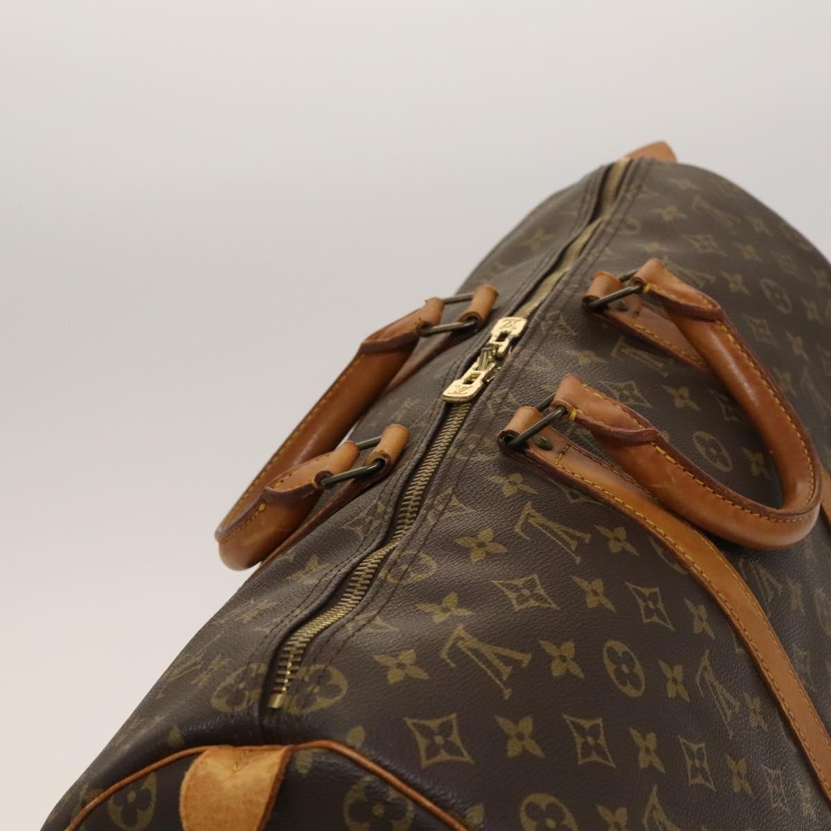 Louis Vuitton Keepall Bag Monogram Canvas, BROWN, CANVAS, Travel bag
