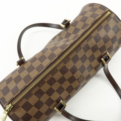 Louis Vuitton Papillon Damier Ebene, Brown, Canvas, Handbag