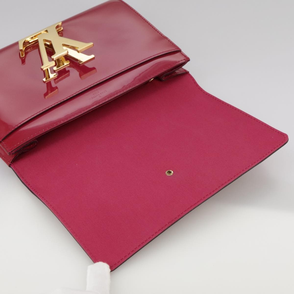 Louis Vuitton Louise Clutch Patent, Pink, Patent Leather, Clutch