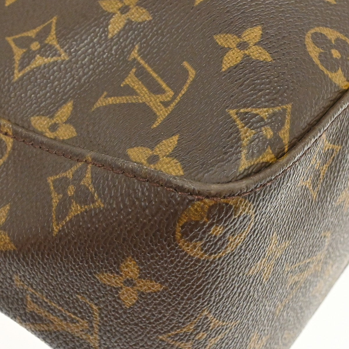 Louis Vuitton Looping Monogram Canvas, Brown, Canvas, Handbag