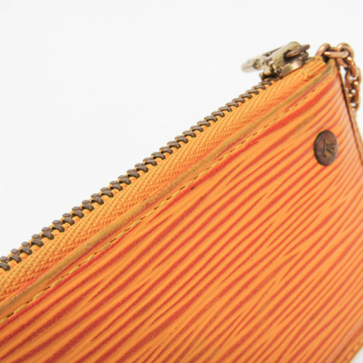 Louis Vuitton Pochette Clés Epi, Yellow, Leather, Wallet