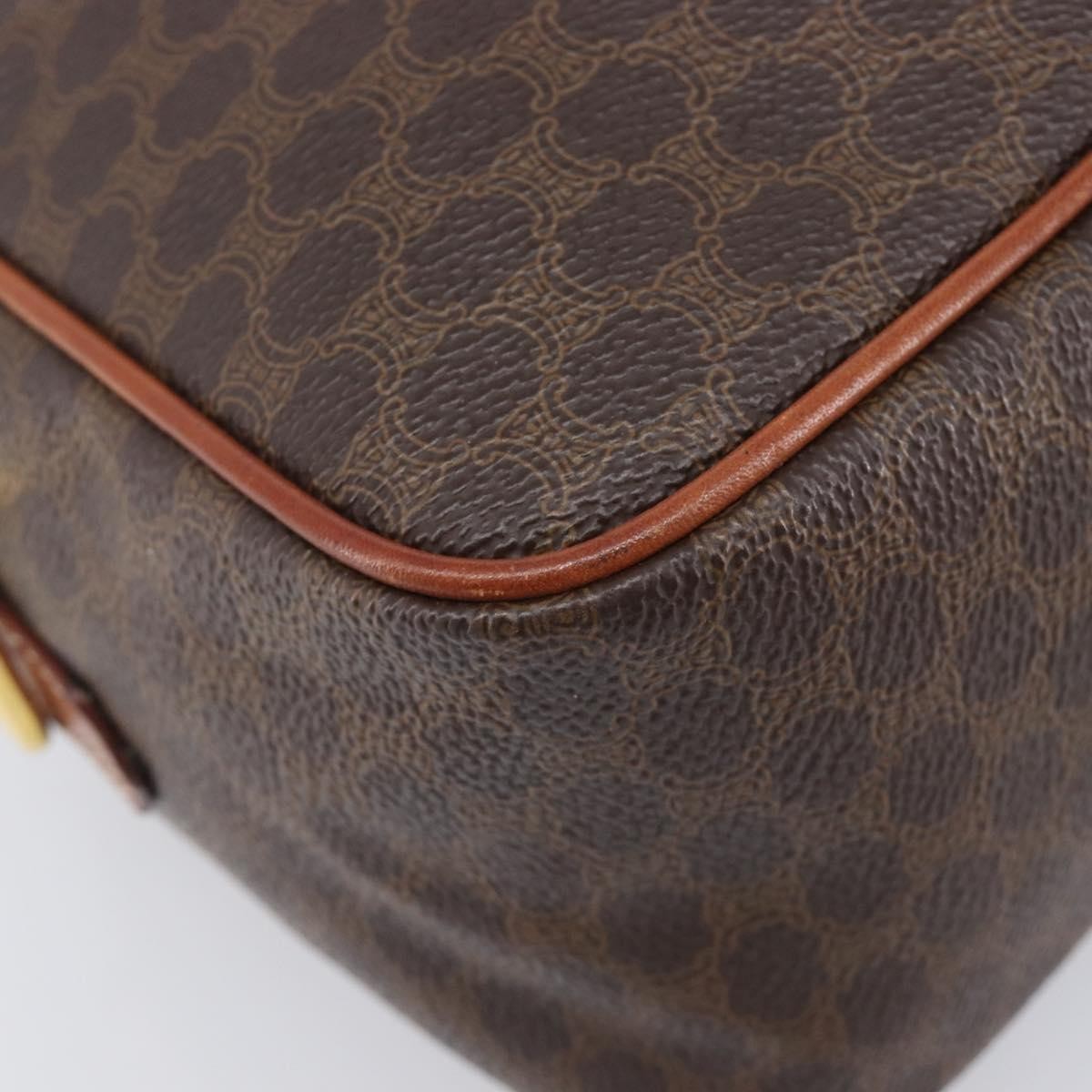 Celine Vintage Handbag Toile Céline, Brown, Canvas, Handbag