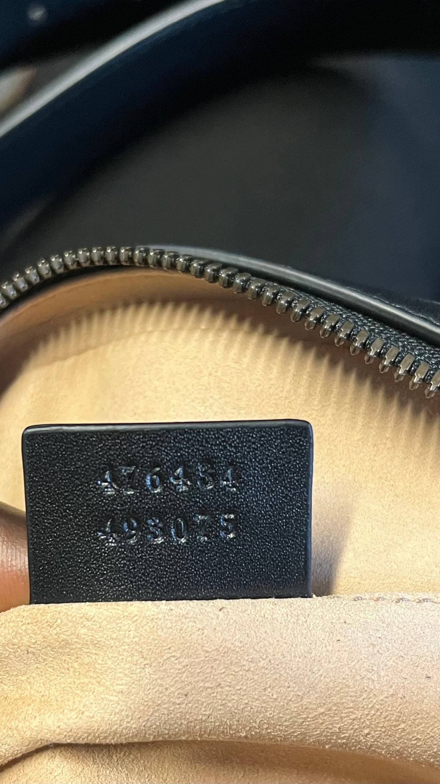 Gucci Gucci Marmont Black leather, BLACK, LEATHER, Clutche & pouche