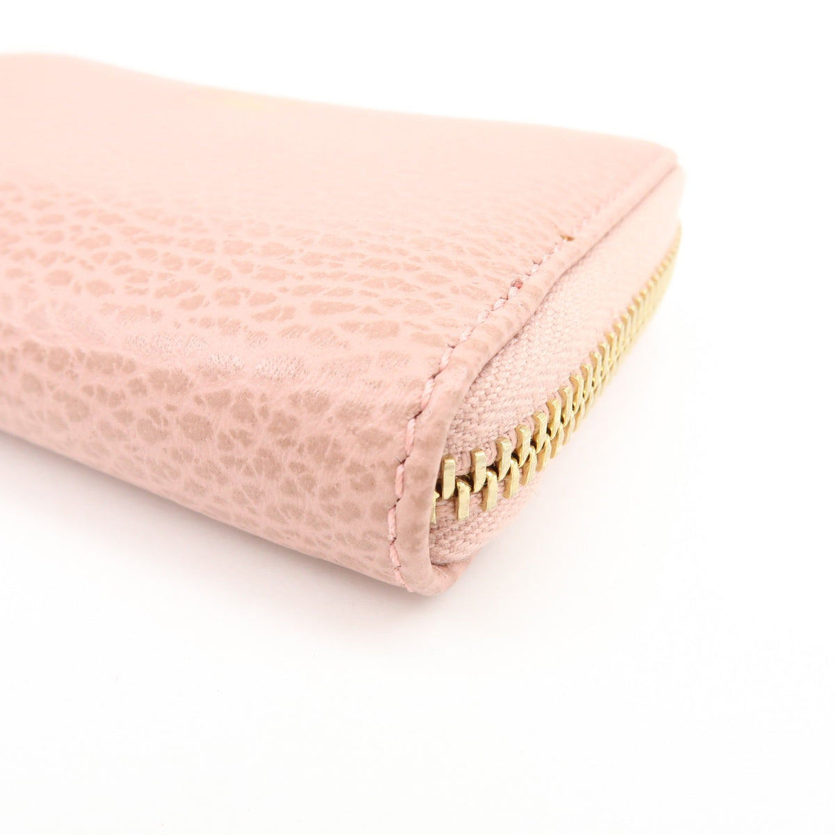 Gucci Swing Zip Around Leather, Pink, Leather, Wallet