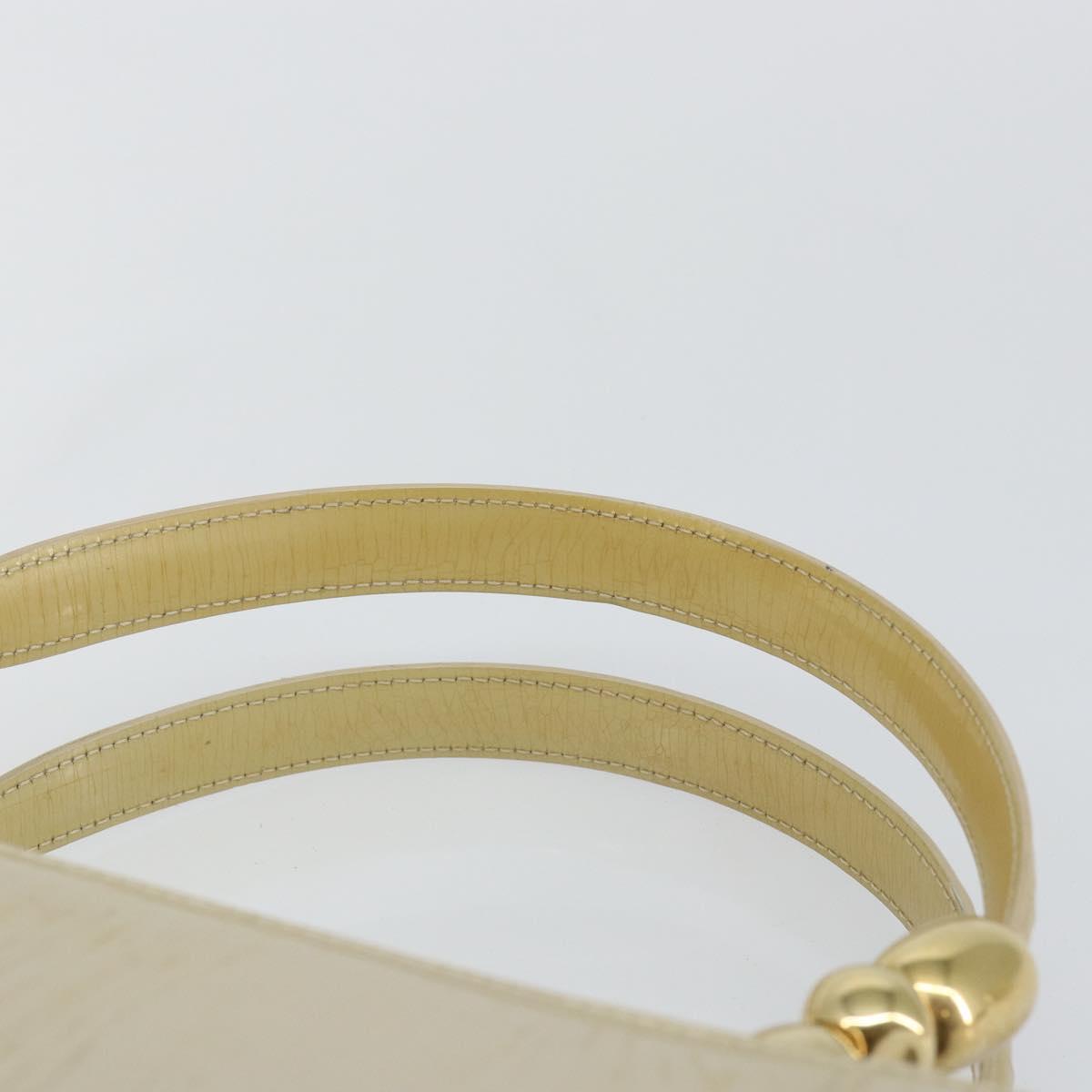 Christian Dior Diorissimo Tote Patent leather, BEIGE, LEATHER, Tote bag