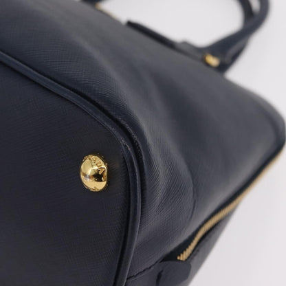 Prada Promenade Saffiano Leather, Navy, Leather, Handbag