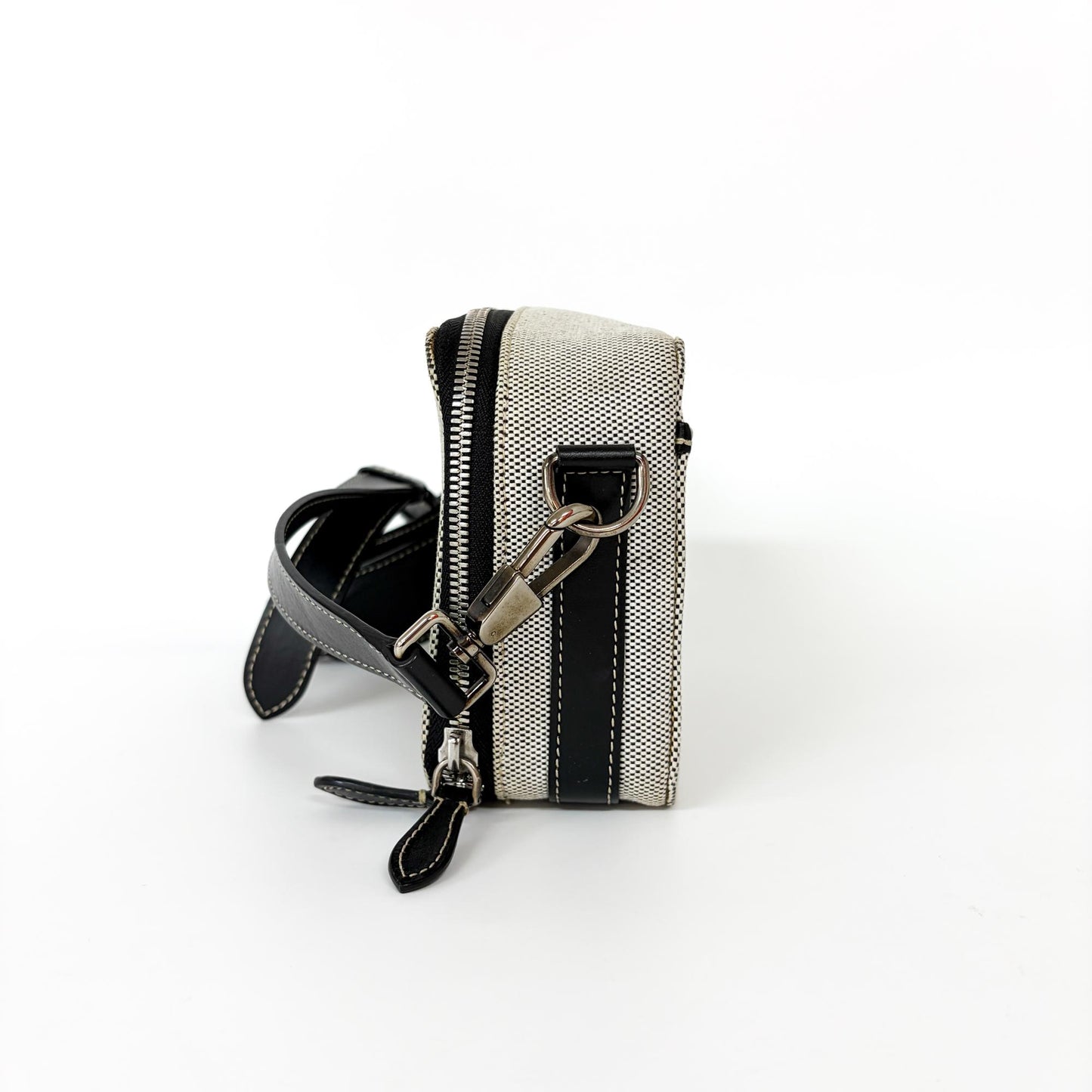 Burberry Horseferry Bum Printed Canvas, Black, Canvas, Crossbody Bag