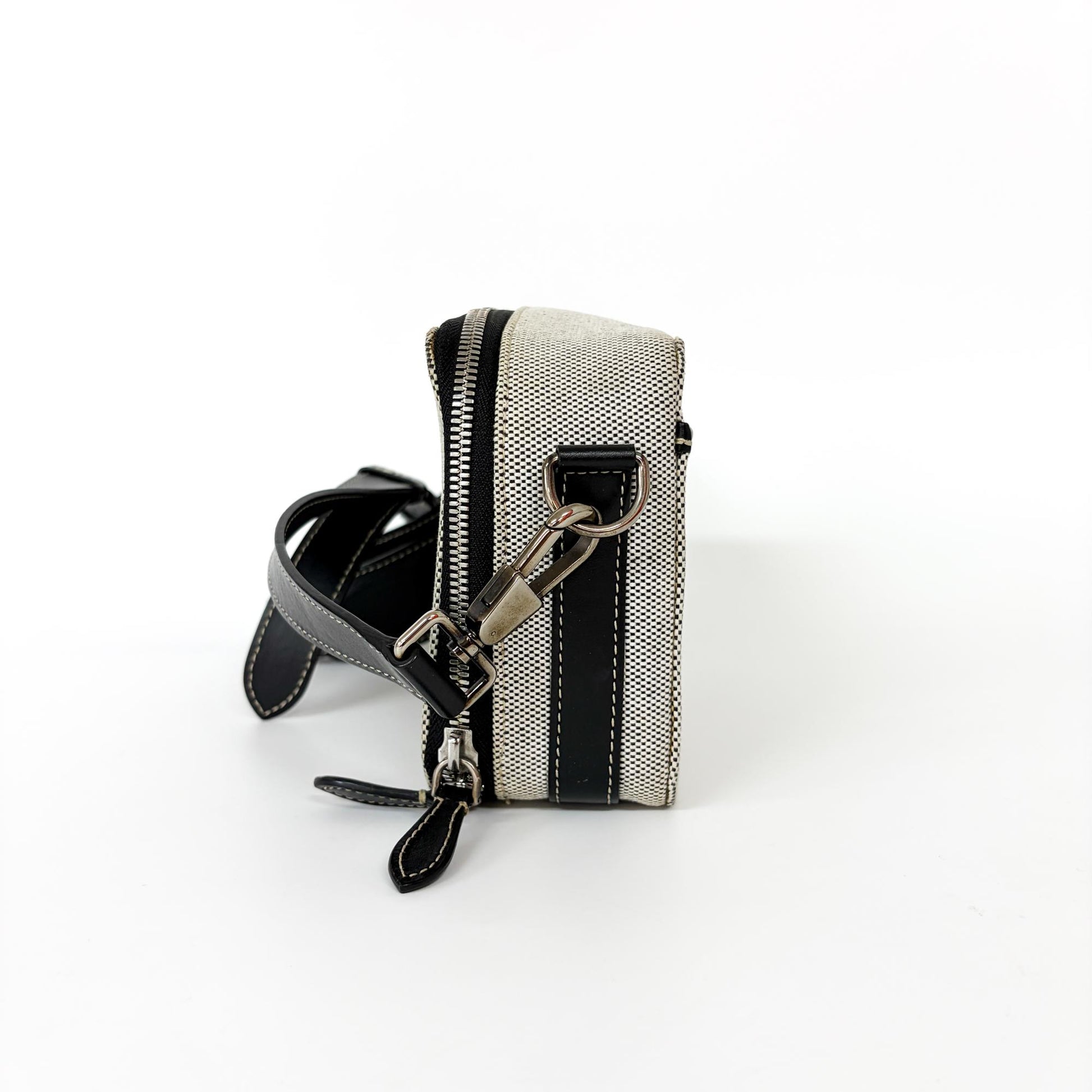 Burberry Horseferry Bum Printed Canvas, Black, Canvas, Crossbody Bag