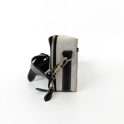 Burberry Horseferry Bum Printed Canvas, Black, Canvas, Crossbody Bag